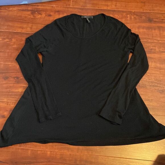 BCBGMAXAZRIA Lightweight Black Flowy Sweater Size Large - Picture 10 of 14